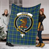 Clan Baird Ancient Crest Tartan Blanket UC32