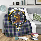 Clan Baird Dress Crest Tartan Blanket UC33