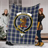 Clan Baird Dress Crest Tartan Blanket UC33