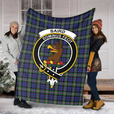 Clan Baird Modern Crest Tartan Blanket UC34