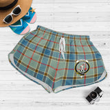 Clan Balfour Blue Crest Tartan Womens Shorts NW2139