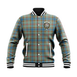 Clan Balfour Blue Crest Tartan Baseball Jacket JM947