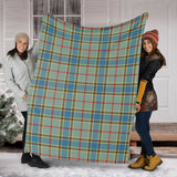 Clan Balfour Blue Tartan Blanket U43