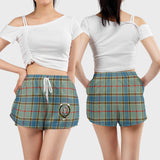 Clan Balfour Blue Crest Tartan Womens Shorts NW2139