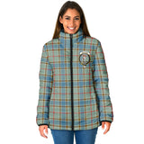 Clan Balfour Blue Crest Tartan Padded Jacket RF35