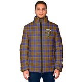 Clan Balfour Modern Crest Tartan Padded Jacket RF36