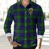 Clan Bannatyne Crest Tartan Long Sleeve Shirt PC945