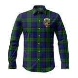 Clan Bannatyne Crest Tartan Long Sleeve Shirt PC945