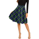 Clan Bannerman Tartan Melete Pleated Midi Skirt V1151