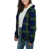 Clan Bannerman Crest Tartan Sherpa Hoodie CT945