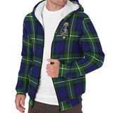 Clan Bannerman Crest Tartan Sherpa Hoodie CT945