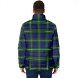 Clan Bannerman Crest Tartan Padded Jacket RF38