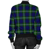 Clan Bannerman Crest Tartan Bomber Jacket ZJ38