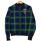 Clan Bannerman Crest Tartan Bomber Jacket ZJ38