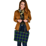 Clan Bannerman Tartan Leather Tote Bag MT1164