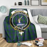 Clan Barclay Crest Tartan Blanket UC43