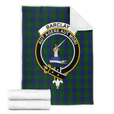 Clan Barclay Crest Tartan Blanket UC43