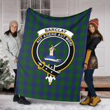 Clan Barclay Crest Tartan Blanket UC43