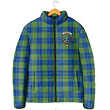 Clan Barclay Hunting Ancient Crest Tartan Padded Jacket RF41