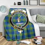 Clan Barclay Hunting Ancient Crest Tartan Blanket UC42