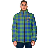 Clan Barclay Hunting Ancient Crest Tartan Padded Jacket RF41