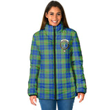 Clan Barclay Hunting Ancient Crest Tartan Padded Jacket RF41