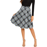 Clan Bell Tartan Melete Pleated Midi Skirt V1144