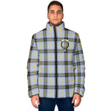 Clan Bell Crest Tartan Padded Jacket RF45