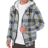 Clan Bell Crest Tartan Sherpa Hoodie CT938