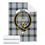 Clan Bell Crest Tartan Blanket UC46