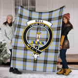 Clan Bell Crest Tartan Blanket UC46