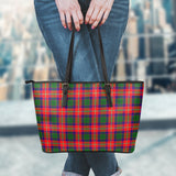 Clan Belshes Tartan Leather Tote Bag MT1156