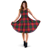 Clan Belshes Tartan Sleeveless Midi Womens Dress VS1144