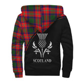 Clan Belshes Crest Tartan Sherpa Hoodie Curve Style CE935