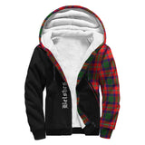 Clan Belshes Crest Tartan Sherpa Hoodie Curve Style CE935