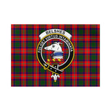 Clan Belshes Crest Tartan Flag CF46