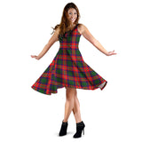 Clan Belshes Tartan Sleeveless Midi Womens Dress VS1144