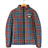 Clan Bethune Crest Tartan Padded Jacket RF47