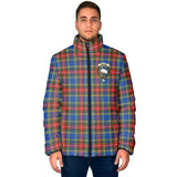 Clan Bethune Crest Tartan Padded Jacket RF47