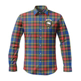 Clan Bethune Crest Tartan Long Sleeve Shirt PC935