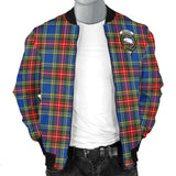 Clan Bethune Crest Tartan Bomber Jacket ZJ47