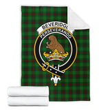 Clan Beveridge Crest Tartan Blanket UC49