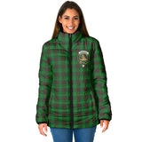 Clan Beveridge Crest Tartan Padded Jacket RF48