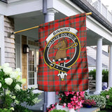 Clan Binning Crest Tartan Flag CF49