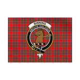 Clan Binning Crest Tartan Flag CF49