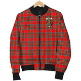 Clan Binning Crest Tartan Bomber Jacket ZJ49