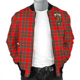 Clan Binning Crest Tartan Bomber Jacket ZJ49