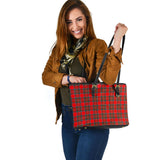 Clan Binning Tartan Leather Tote Bag MT1153