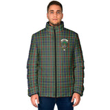 Clan Bisset Crest Tartan Padded Jacket RF50