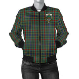 Clan Bisset Crest Tartan Bomber Jacket ZJ50